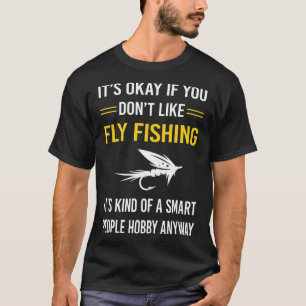 T-shirt Les gens intelligents pêchent par avion