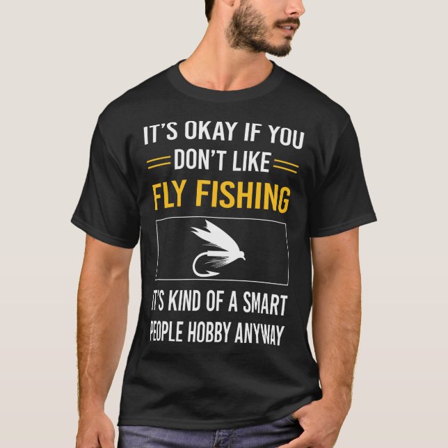 T-shirt Les gens intelligents pêchent par avion (Devant)