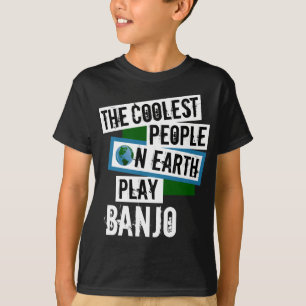 T-shirt Les gens les plus froids de la Terre Jouer Banjo