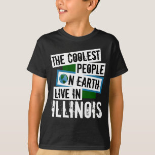 T-shirt Les gens les plus froids du monde vivent en Illino
