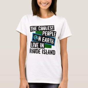 T-shirt Les gens les plus froids sur terre vivent à Rhode 