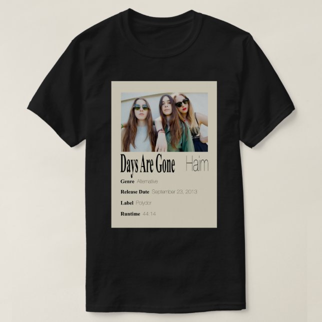 T-shirt Les Gens M'Appelent Jours Sont Partis Poster Vest  (Design devant)