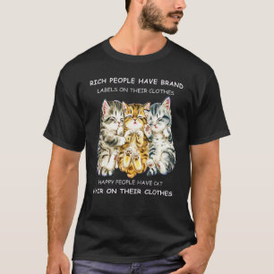 T-shirt Les Gens Riches Ont Une Étiquette Sur Les Vêtement