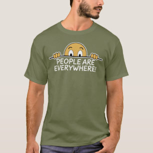 T-shirt Les gens sont partout sombres