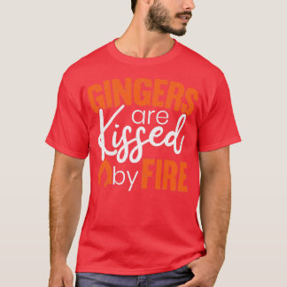 T-shirt Les Gingers Sont Embrassés Par Le Feu Drôle Irland