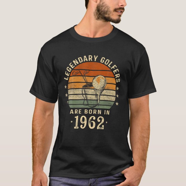 T-shirt Les Golfeurs Légendaires Sont Nés En 1962 60E Anni (Devant)