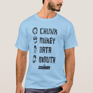 T-shirt Les Goonies Couche, Mikey, Données, Bouche
