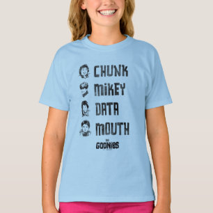 T-shirt Les Goonies Couche, Mikey, Données, Bouche