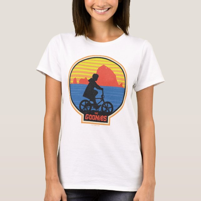 T-shirt Les Goonies Retro Mikey équitation Vélo Graphique (Devant)