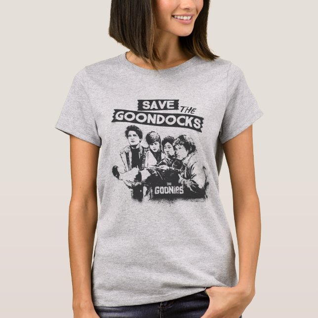 T-shirt Les Goonies "Sauvez Les Quais De Goon" (Devant)