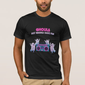T-shirt Les goules veulent juste s'amuser Rétro Halloween