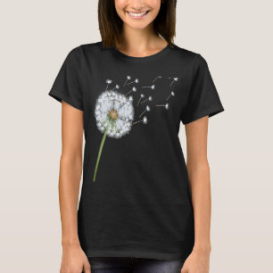 T-shirt Les Graines De Dandelion Faisées Par Le Vent Font 
