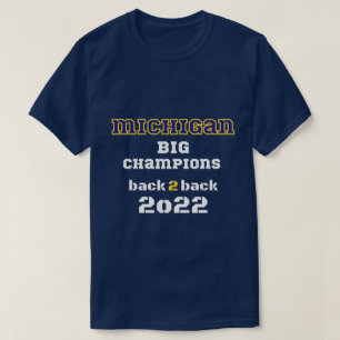 T-shirt Les grands champions du Michigan retour 2 retour M