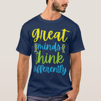 T-shirt Les grands esprits pensent différemment Sensibilis