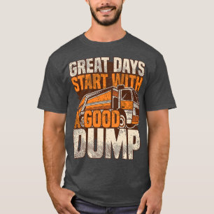 T-shirt Les Grands Jours Commencent Avec Un Bon Camion À D
