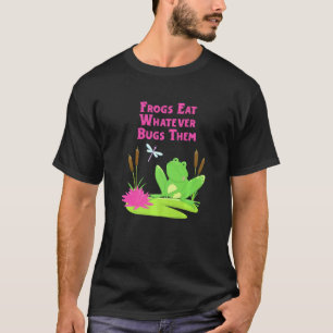 T-shirt Les grenouilles Mangent Quels Que Soient Les Bugs 