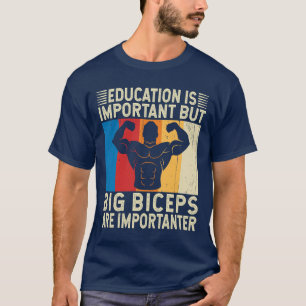 T-shirt Les Gros Biceps Sont Importants Amusants Gym D'Ent