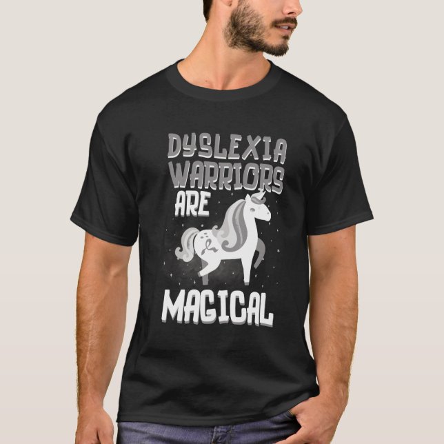 T-shirt Les Guerriers Sont Magiques Dyslexie Sensibilisati (Devant)