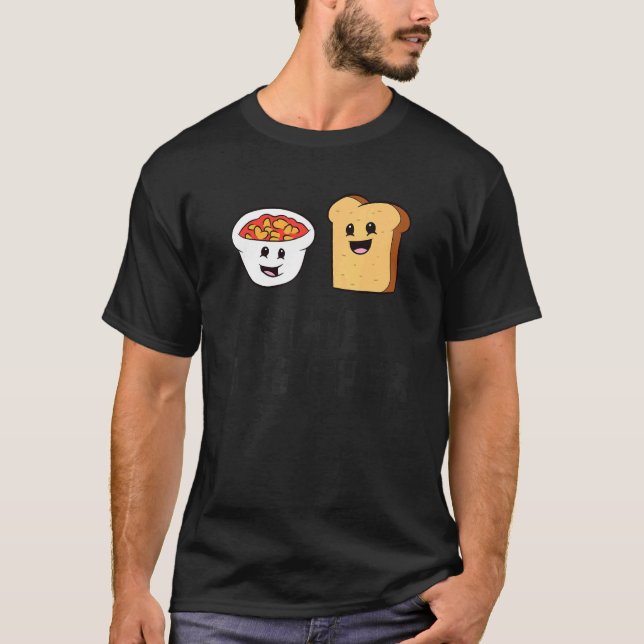 T-shirt Les Haricots Cuits Toast Mieux Ensemble Aimer Hari (Devant)