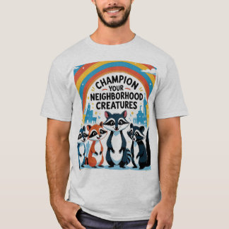 T-shirt Les héros de la faune urbaine