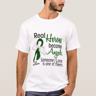 T-shirt Les héros deviennent affection hépatique d'anges