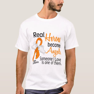 T-shirt Les héros deviennent leucémie d'anges