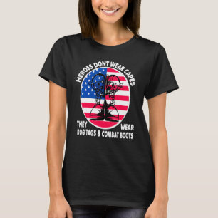 T-shirt Les héros ne portent pas de capes ils portent des 