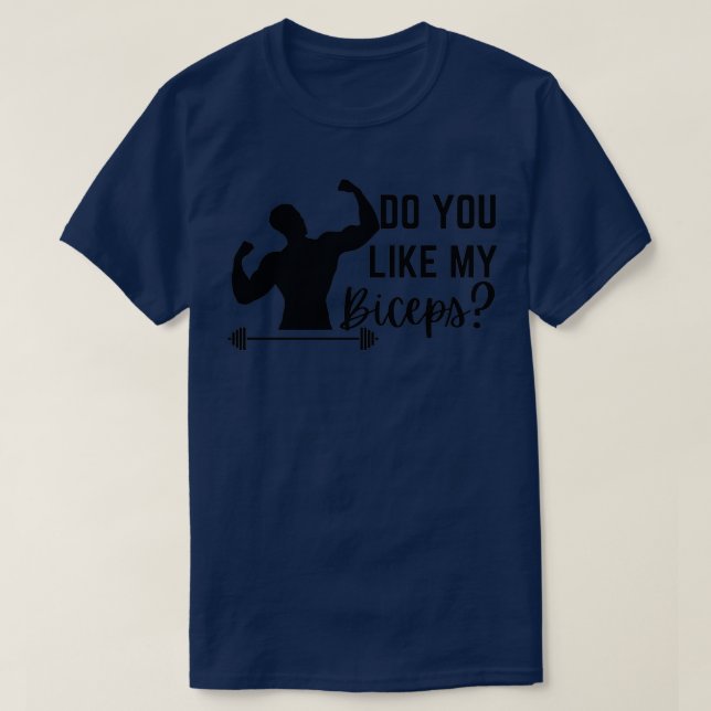 T-shirt Les Hommes Aiment Mes Biceps (Design devant)