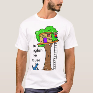 T-shirt Les hommes anglais de cabane dans un arbre