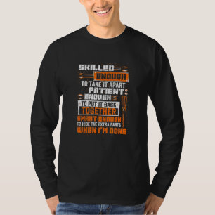 T-shirt Les Hommes Assez Intelligents Pour Masquer Les Piè