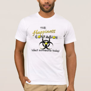 T-shirt Les hommes contagieux de sourire de contagion de