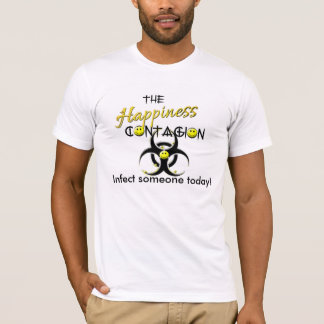 T-shirt Les hommes contagieux de sourire de contagion de