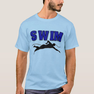 T-shirt Les hommes des nageurs teignent en nouant le