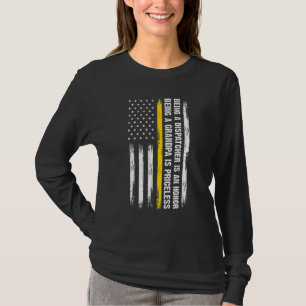 T-shirt Les Hommes Étant Un Dispatcher Grand-Père Grand-Pè