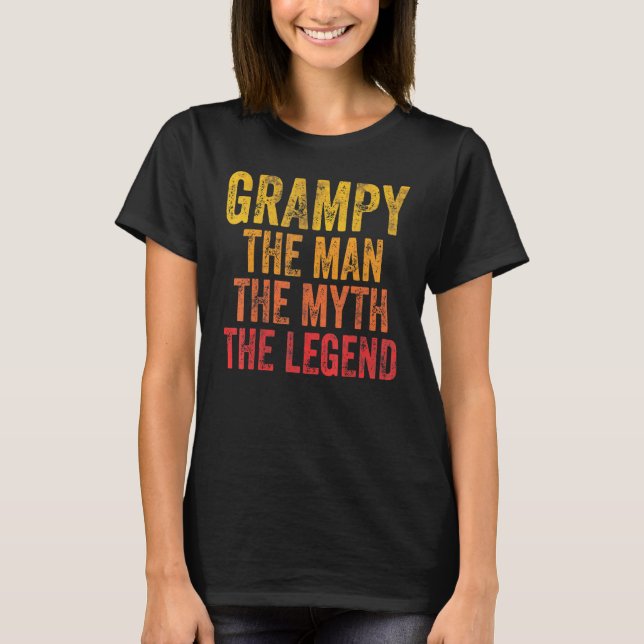 T-shirt Les Hommes Grampy L'Homme Le Mythe La Légende Les  (Devant)