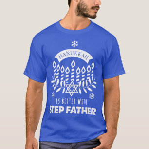 T-shirt Les hommes Hanoukka est meilleur avec pas père jum