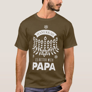 T-shirt Les hommes Hanoukka sont meilleurs avec la famille