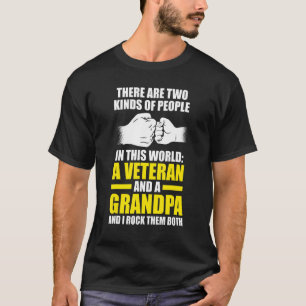 T-shirt Les hommes il y a deux sortes de gens vétéran et g