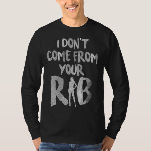 T-shirt Les Hommes Je Ne Viens Pas De Votre Rib Feminisme