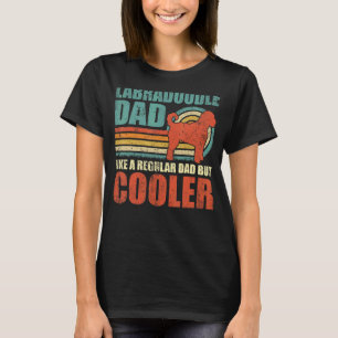 T-shirt Les Hommes Labradoodé Papa Comme Un Père Régulier 