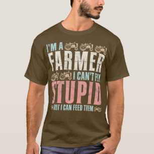 T-shirt Les Hommes L'Agriculture Je Suis Un Agriculteur Je