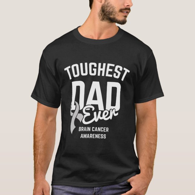 T-shirt Les hommes les plus durs papa jamais sensibilisés  (Devant)