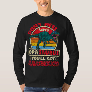 T-shirt Les hommes ne font pas de mal avec Opa Saurus I Ju