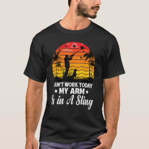 T-shirt Les hommes ne peuvent pas travailler aujourd'hui M