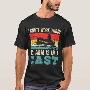 T-shirt Les hommes ne peuvent pas travailler le bras est d