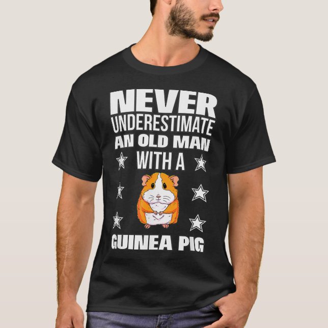T-shirt Les Hommes Ne Sous-Estiment Jamais Un Homme Âgé Av (Devant)