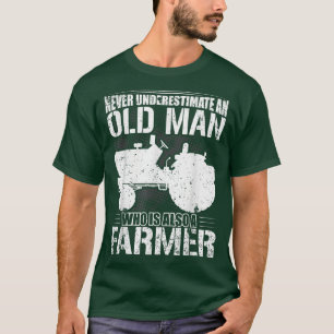 T-shirt Les Hommes Ne Sous-Estiment Jamais Un Vieux Homme 