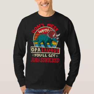 T-shirt Les hommes n'ont pas de mal avec Opa Saurus I Jura