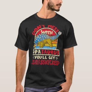 T-shirt Les hommes n'ont pas de mal avec Opa Saurus I Jura