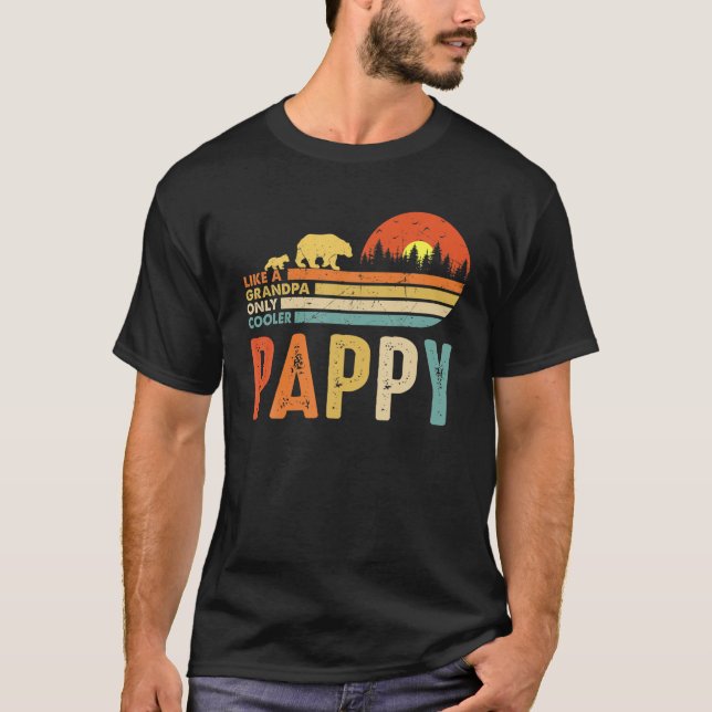 T-shirt Les Hommes Pappent Comme Un Grand-Père Seulement G (Devant)